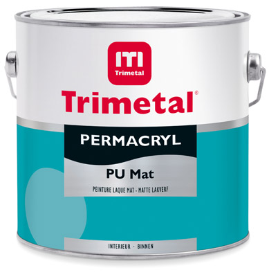Permacryl PU Satin - Ριπολίνη Νερού Πολυουρεθάνης Ματ - Trimetal