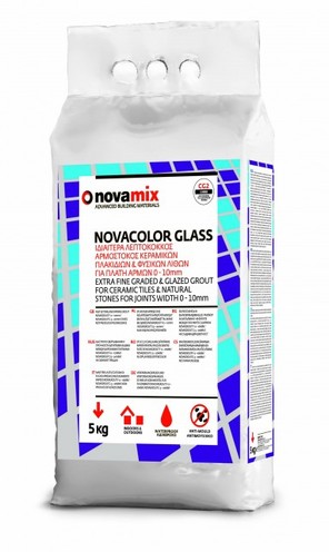 NOVACOLOR GLASS - ΥΑΛΩΔΗΣ ΑΡΜΟΣΤΟΚΟΣ ΠΛΑΚΙΔΙΩΝ 0-8mm (CG2) - NOVAMIX